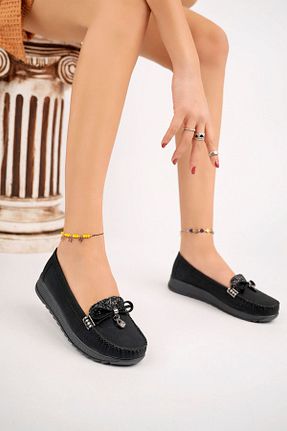 کفش پاشنه بلند پر مشکی زنانه پاشنه متوسط (5-9 سانتی متر) Jomoti - کد 856470429