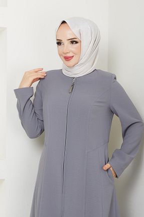 کلاه و ابایا طوسی زنانه مخلوط پلی استر Günay Karaca - کد 865805344