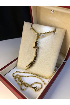 گردنبند استیل ( فولاد ) زرد زنانه استیل ضد زنگ vogutima - کد 866959308