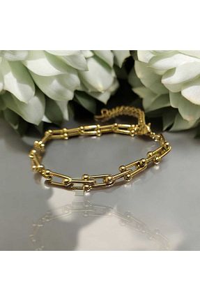 دستبند استیل (فولاد) طلائی زنانه استیل (فولاد) Öze Aksesuar - کد 865851427