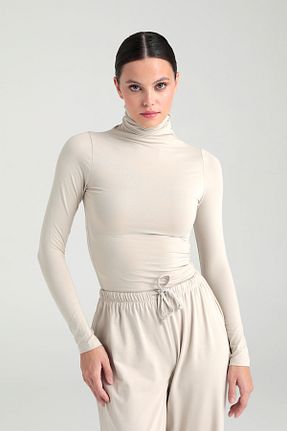 بلوز بژ زنانه ساده SHEISMONO - کد 865858854