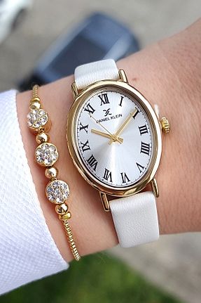 ساعت مچی سفید زنانه 20-25 میلی متر Daniel Klein - کد 866742695
