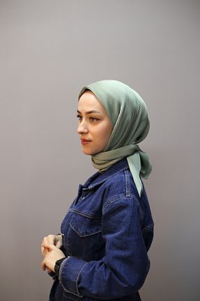 روسری سبز پلی استر Akel - کد 865957025