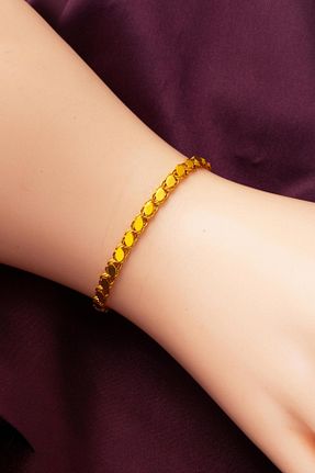 دستبند طلا زرد زنانه 14 عیار Bilezikci - کد 805370673