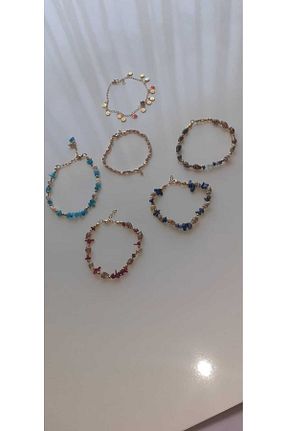 خلخال جواهر سرمه ای زنانه سنگ طبیعی Takı Aşkı - کد 865969541