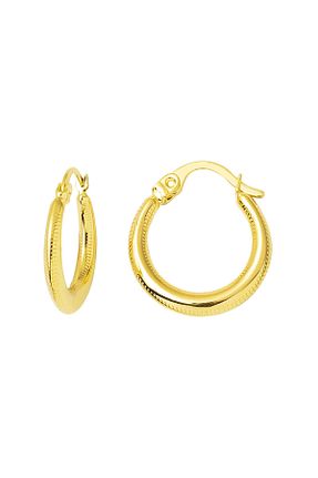 گوشواره طلا زرد زنانه 8 عیار Bilezikci - کد 290595847