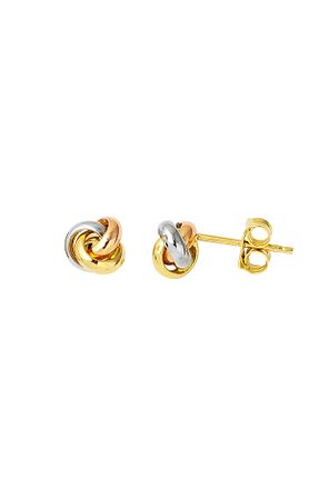 گوشواره طلا زرد زنانه 14 عیار Bilezikci - کد 100531517