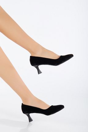 کفش استایلیتو مشکی پاشنه نازک Akçetin Moda - کد 866190783