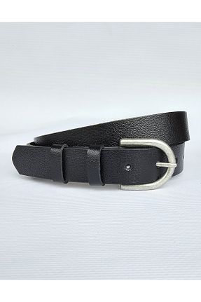کمربند مشکی زنانه چرم خالص Kemerix - کد 865981273