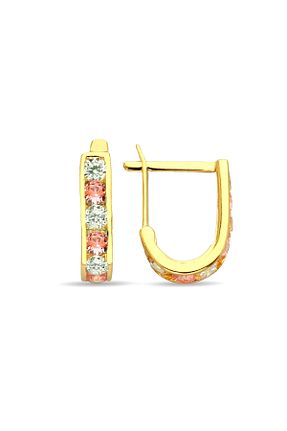 گوشواره طلا طلائی بچه گانه 14 عیار Bilezikci - کد 35180478