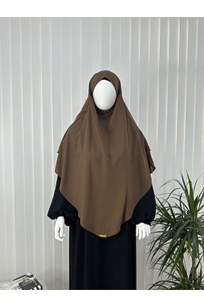 روسری قهوه ای ساده erasra class - کد 865989745