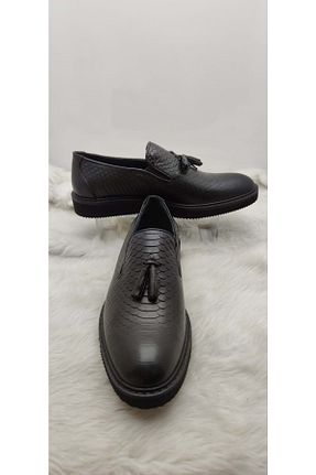 کفش کلاسیک مشکی مردانه پاشنه کوتاه (1 - 4 سانتی متر) ÇİĞDEM KUNDURA - کد 365617218