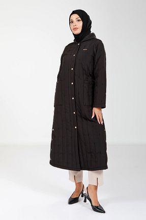 پالتو پشمی حجاب مشکی زنانه رگولار Beyza - کد 865989525