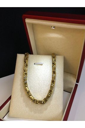 گردنبند استیل ( فولاد ) زرد مردانه استیل ضد زنگ vogutima - کد 865996846