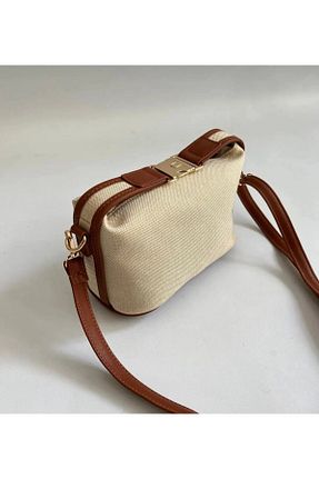 کیف دستی بژ زنانه سایز متوسط FİASHOP - کد 836235327