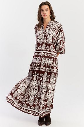 لباس قهوه ای زنانه بافتنی Cool & Modest - کد 864984693
