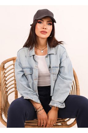 کلاه طوسی زنانه پنبه ای Lupin - کد 865981587