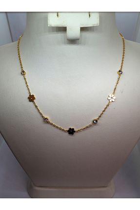 گردنبند استیل ( فولاد ) طلائی زنانه استیل (فولاد) BLENDENDE - کد 866074217