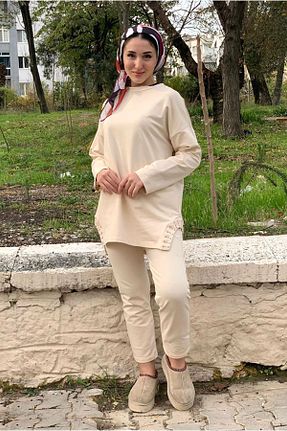 ست گرمکن حجاب بژ زنانه Relaxed Moda Rosa - کد 866277949