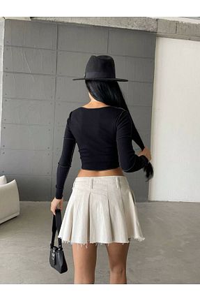 بادی مشکی زنانه یقه U Aida Fashion - کد 866088571