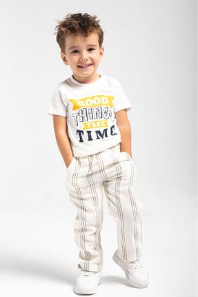 شلوار سفید بچه گانه پنبه ای Çelix Kids - کد 866281154