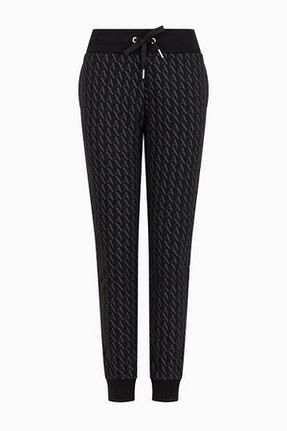 شلوار کرمگن مشکی زنانه پاچه کش دار Armani Exchange - کد 866084798