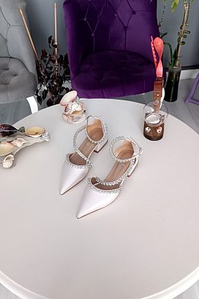 کفش مجلسی بژ زنانه پاشنه ضخیم LA CALZATURE - کد 866112483