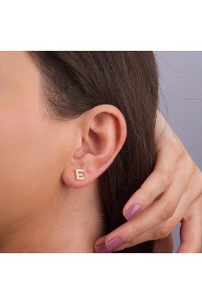 گوشواره طلا زرد زنانه 14 عیار GOLDKUPE - کد 801761788