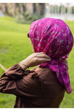 شال صورتی زنانه پنبه پلی استر MODA - کد 866562066