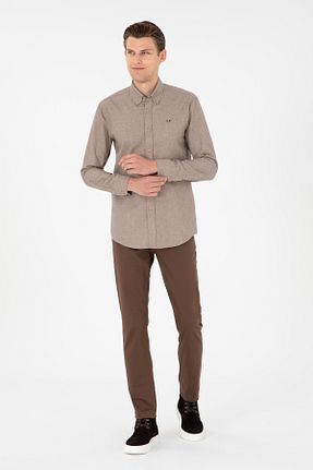 شلوار قهوه ای مردانه بافتنی U.S. Polo Assn. - کد 866176870