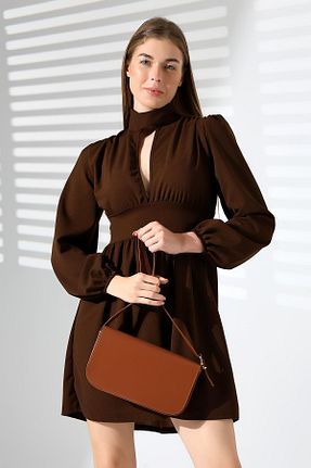 لباس قهوه ای زنانه پلی استر Deafox - کد 866174261