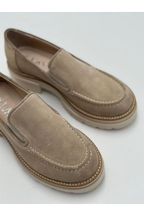 کفش لوفر بژ زنانه جیر Klay Shoes - کد 866329210