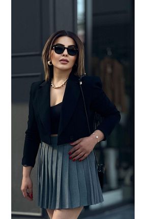 دامن طوسی زنانه ساده Oslove - کد 816195375