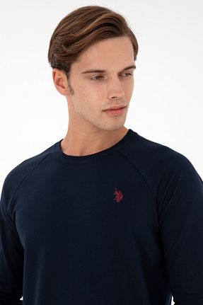 سوئیشرت سرمه ای مردانه ساده U.S. Polo Assn. - کد 866216124