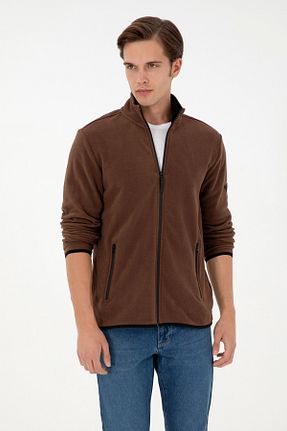 سوئیشرت قهوه ای مردانه ساده U.S. Polo Assn. - کد 866220252