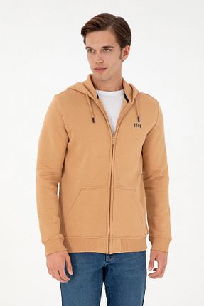 سوئیشرت قهوه ای مردانه ساده U.S. Polo Assn. - کد 866211826