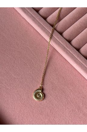 گردنبند استیل ( فولاد ) طلائی زنانه استیل (فولاد) MİOSAPRİVE - کد 866287065