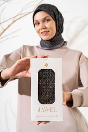 روسری مشکی پلی استر JAWEL - کد 866294980