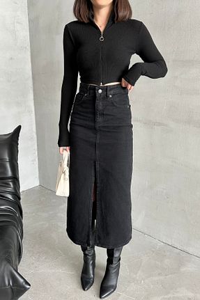 دامن مشکی زنانه پنبه ای XRAY JEANS - کد 866295244