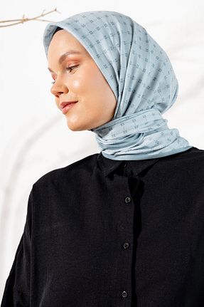 روسری آبی پلی استر JAWEL - کد 866375864