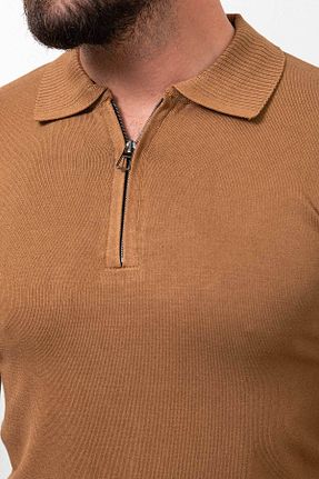پلیور قهوه ای مردانه ساده Mcr - کد 767303840