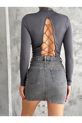 بلوز طوسی زنانه ساده MDN - کد 866307131
