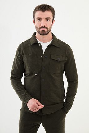 کاپشن خاکی مردانه رگولار Mcr - کد 859932727