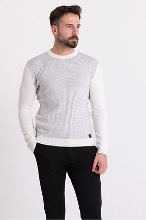 پلیور نباتی مردانه طرح دار Mcr - کد 68802465