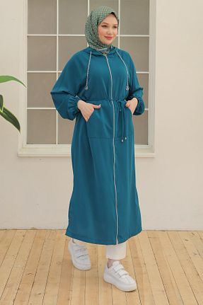 مانتو بلند آبی زنانه Armine TREND - کد 866325642
