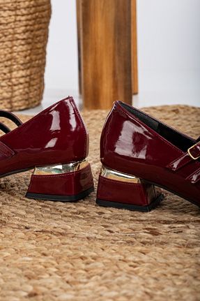 بابت زرشکی زنانه چرم لاکی Mc vay Shoes - کد 866329334