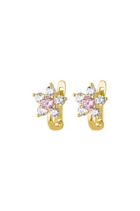 گوشواره طلا زرد زنانه 14 عیار GOLDKUPE - کد 827981399