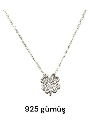 گردنبند نقره زنانه 925 عیار Ktrgümüş - کد 866324059