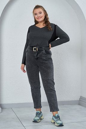 کمربند طلائی زنانه چرم مصنوعی Büyük Moda - کد 358247339