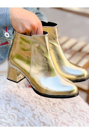 بوت / نیم بوت طلائی زنانه جیر irmona - کد 866360337